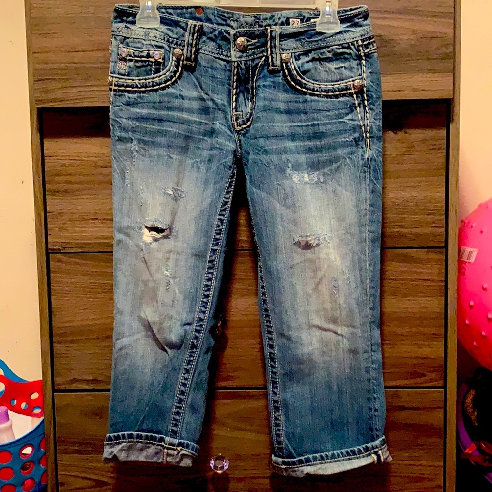 Miss me signature cuffed Capri jeans, size 27